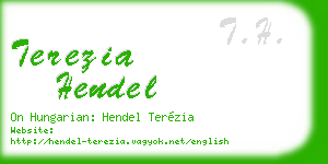 terezia hendel business card