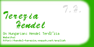 terezia hendel business card